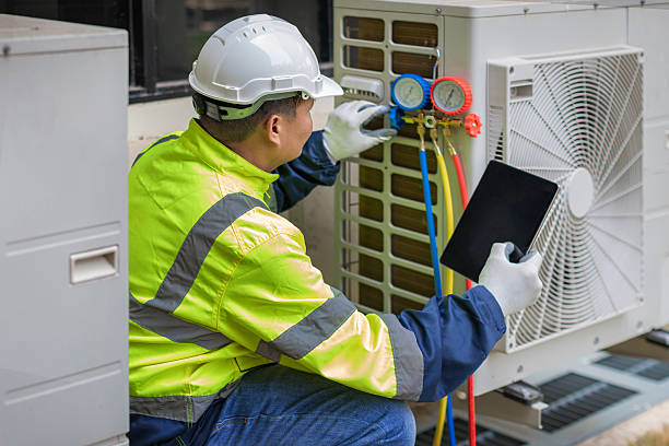 Professional Heat Pump Repair technician working in Hermitage, PA